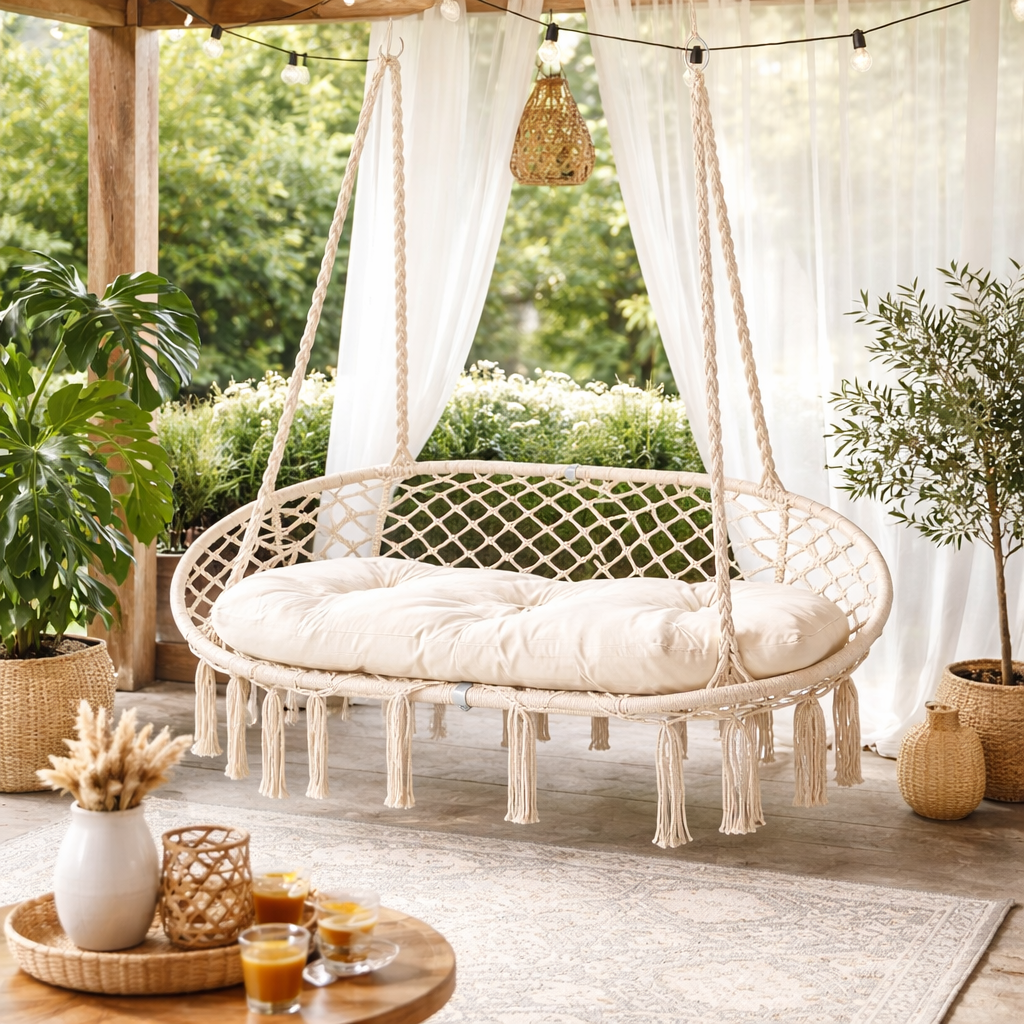 Fauteuil suspendu jardin 2 places