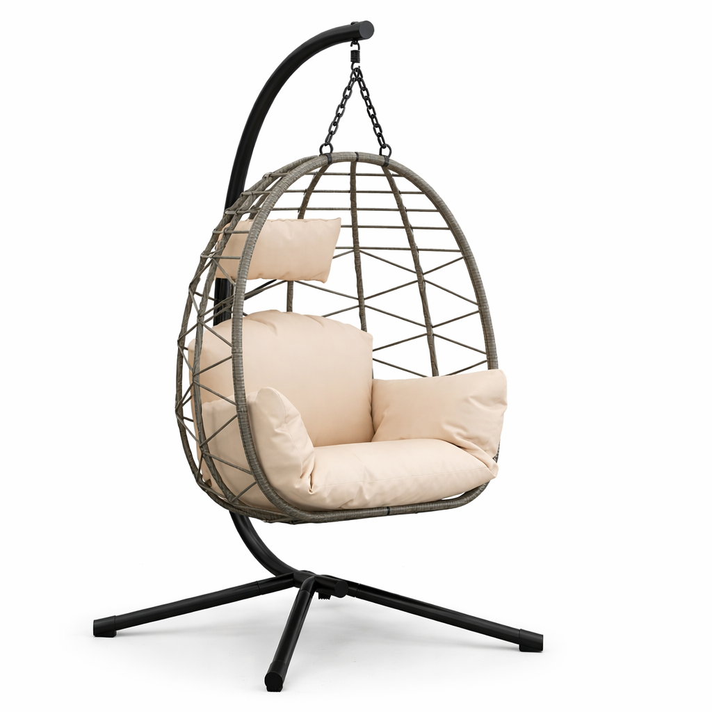 Chaise suspendue sur pied