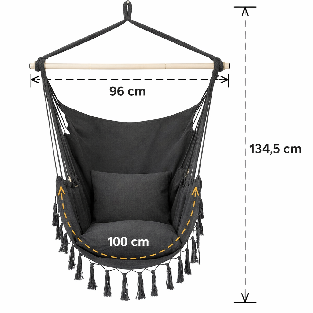 Chaise de jardin suspendue