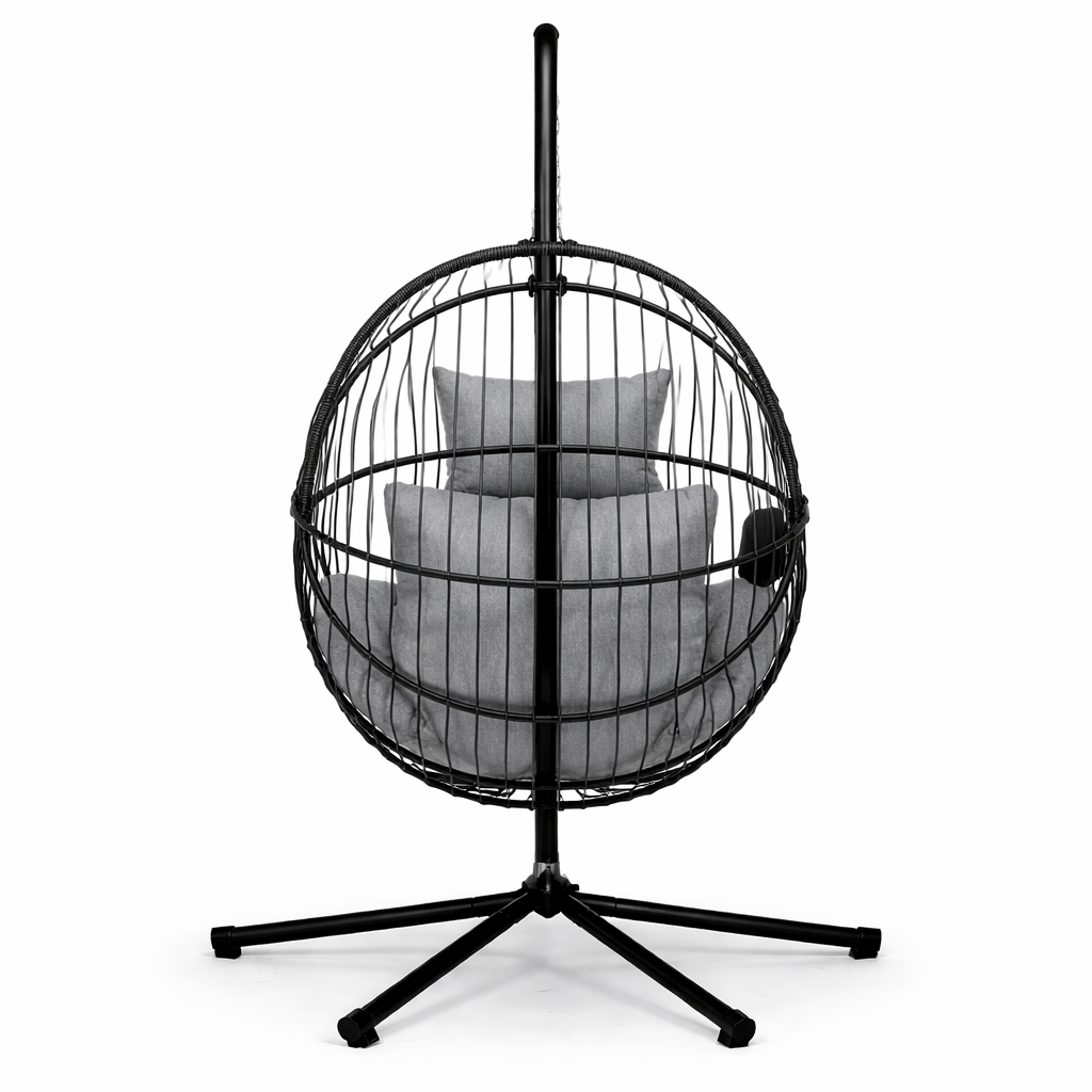 Fauteuil suspendu sur pied extérieur