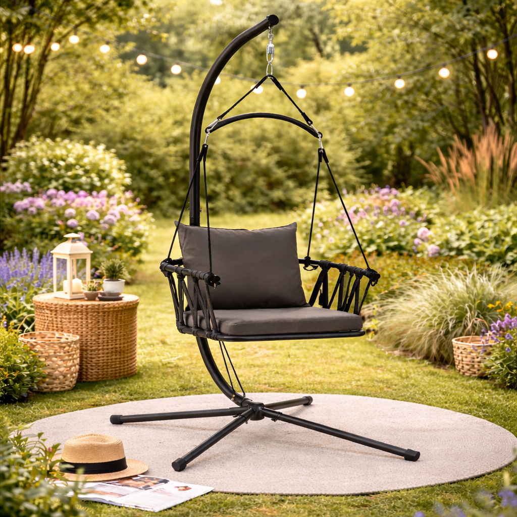 Fauteuil suspendu noir