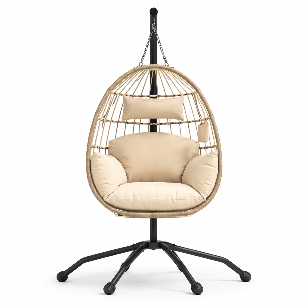Chaise de jardin oeuf suspendu
