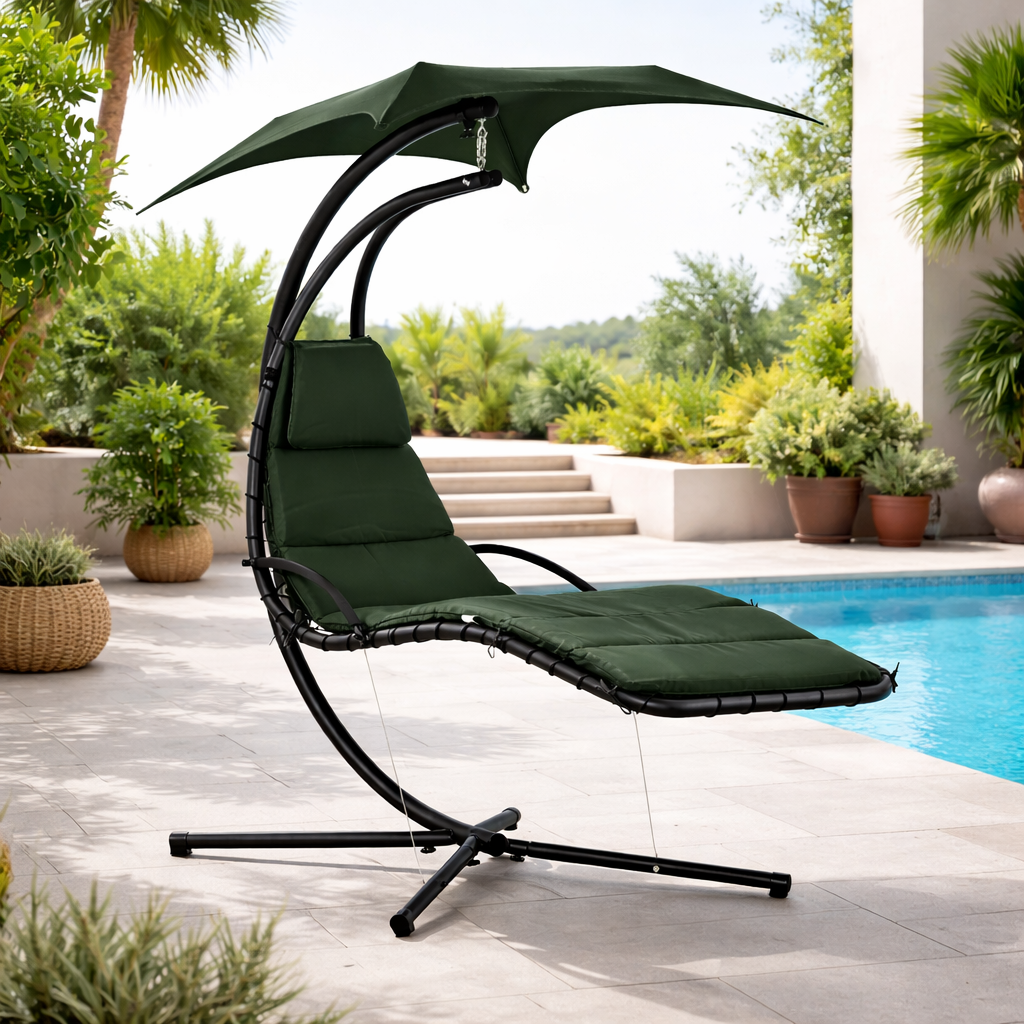Chaise longue suspendue