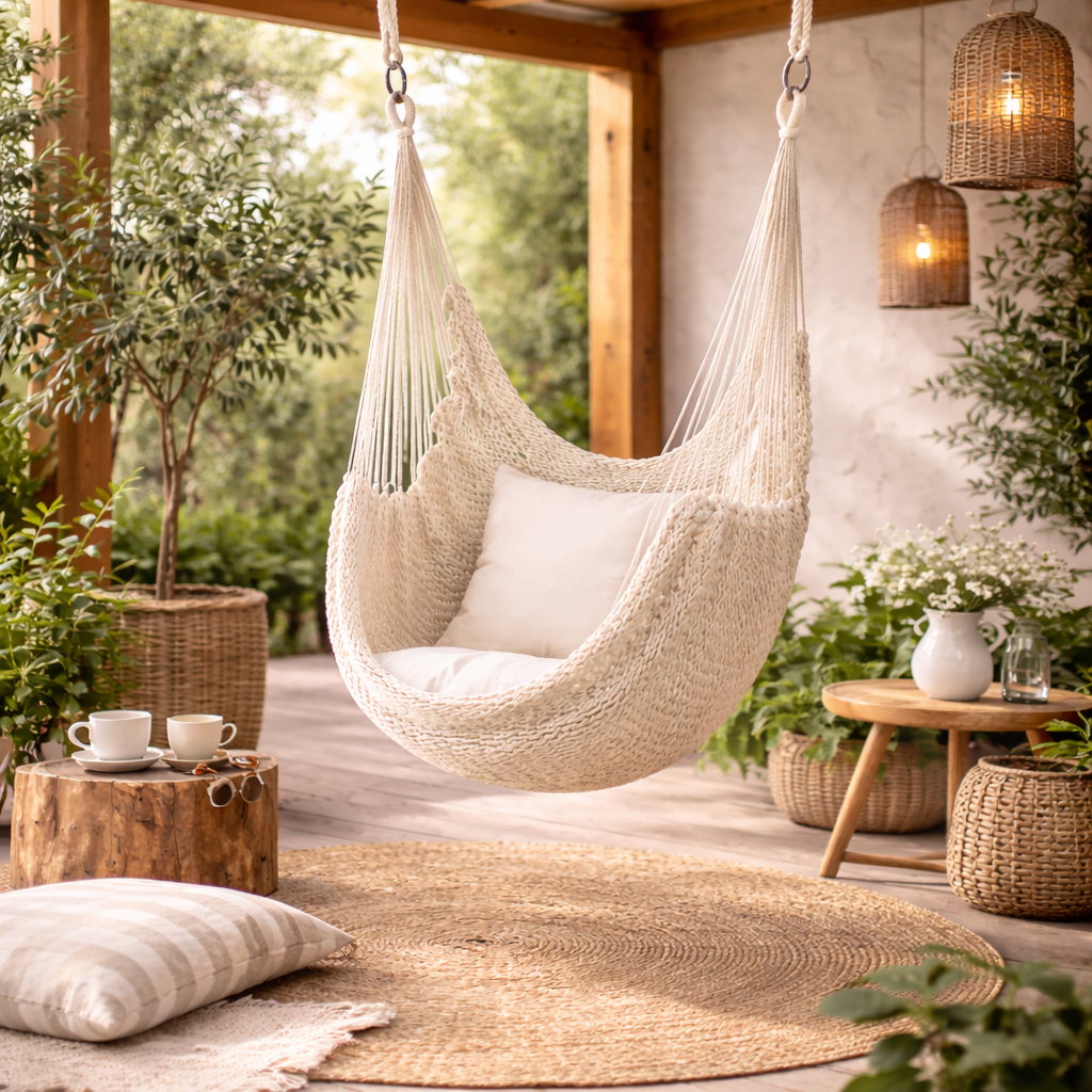 Fauteuil suspendu pour jardin