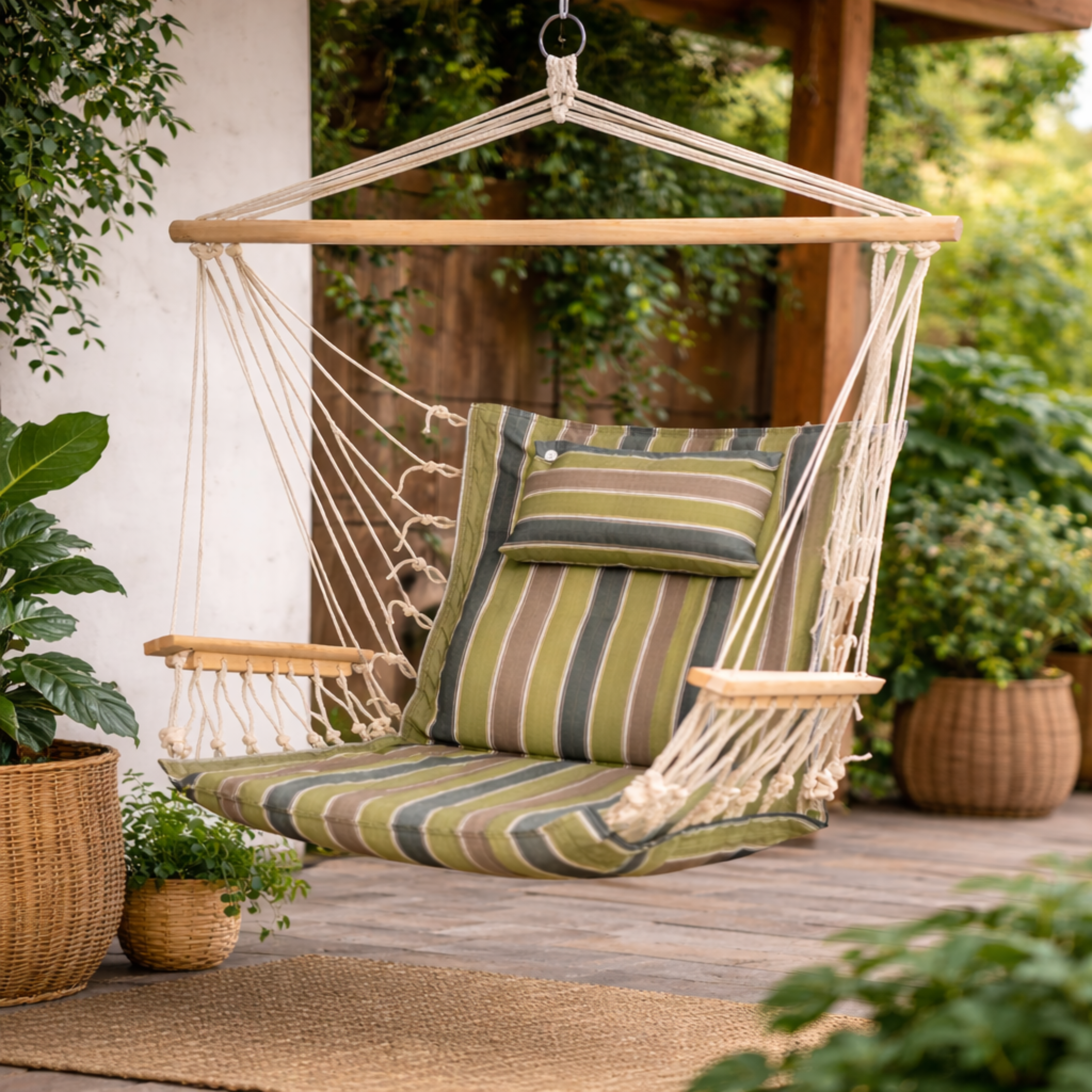 Siège suspendu jardin